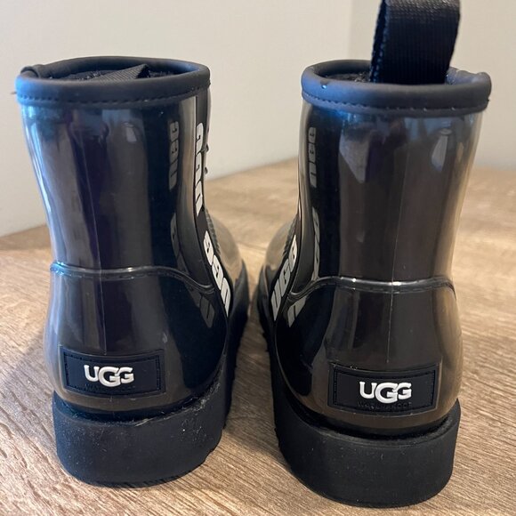 UGG Classic Clear Rain Boots Size 6 - Picture 3 of 5